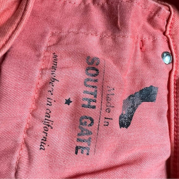 Adriano Goldschmied Stilt Roll-Up Papaya Jeans 27 NWT - Picture 7 of 13